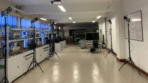 Experimental site of Zhongyuan Institute of Technology with mocap