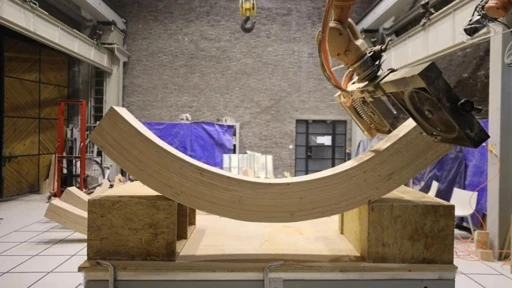 Robotic prototype of wood frame prefabricated construction equipment