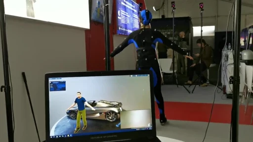 The NOKOV motion capture system can be connected to MakeReal3D.