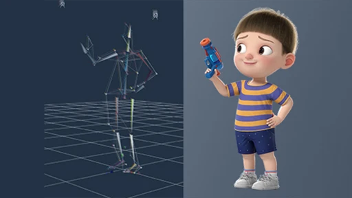 Virtual Humans with Optical motion capture